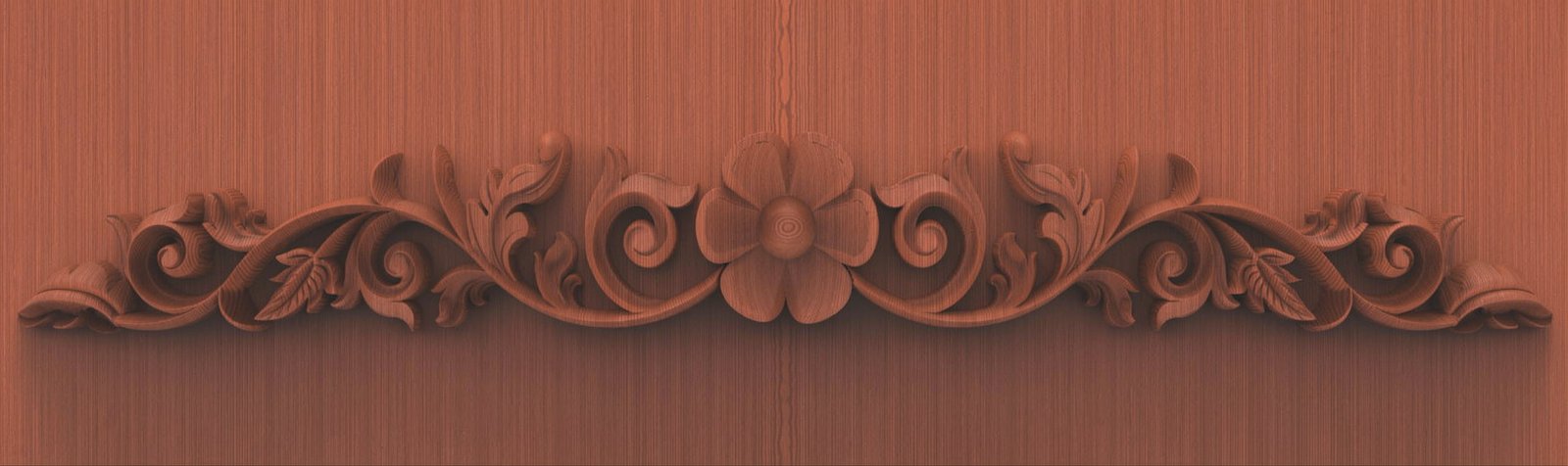 Beds & Sofa - BS-94 Floral Ornament Scroll Relief Carving Design